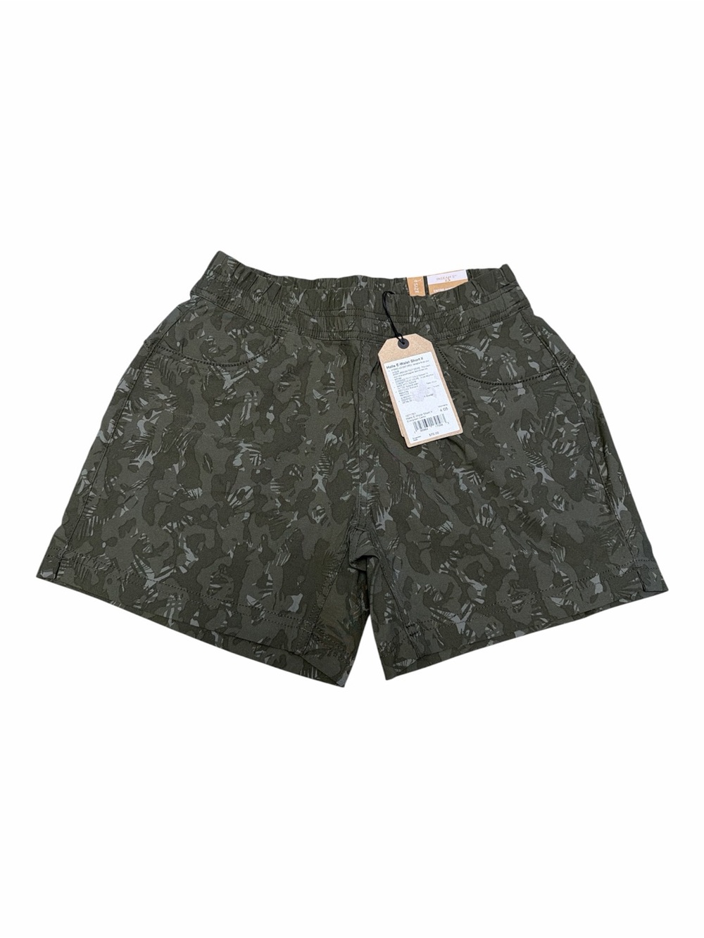 Outdoor Hiking Camo Shorts Prana Halle E-Waist II ReZion NWT Size 4